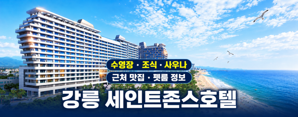 강릉 세인트존스호텔 예약 수영장 가격·조식·사우나 총정리, 근처 맛집과 애견동반 펫룸까지 숙소 사진