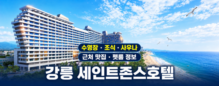 강릉 세인트존스호텔 예약 수영장 가격·조식·사우나 총정리, 근처 맛집과 애견동반 펫룸까지