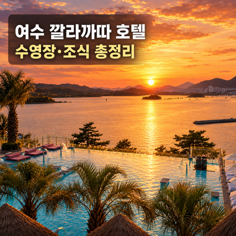 여수 깔라까따 호텔앤리조트 조식·수영장 가격과 시간, 체크인부터 바베큐까지 총정리